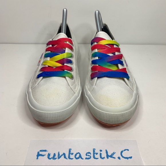 Superga Rainbow Laces & Soles Multicolored Unisex Sneakers S00DPQ0; W: 8.5, M: 7 - Picture 2 of 13